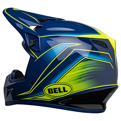 Image of Bell MX-9 MIPS Dirt Helmet (Zone Gloss Navy /Retina - Small)