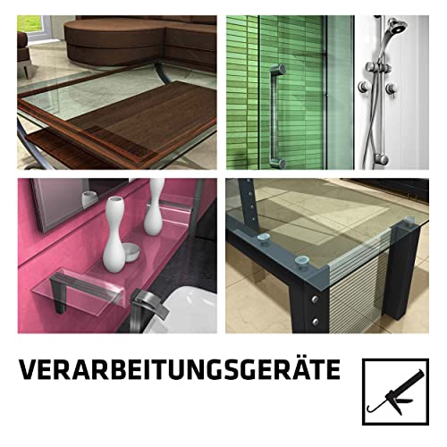 Sika – Kleb- und Dichtstoff – Sikaflex-112 Crystal Clear Transparent – für Dicht- und Klebefugen – für Drinnen und Draußen – dekorativ – 290 ml