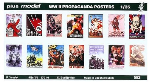 Plus Model 2 - Modellbau Zubehör Propaganda Poster Gemischt Deutsch, Englisch, USA, Russisch