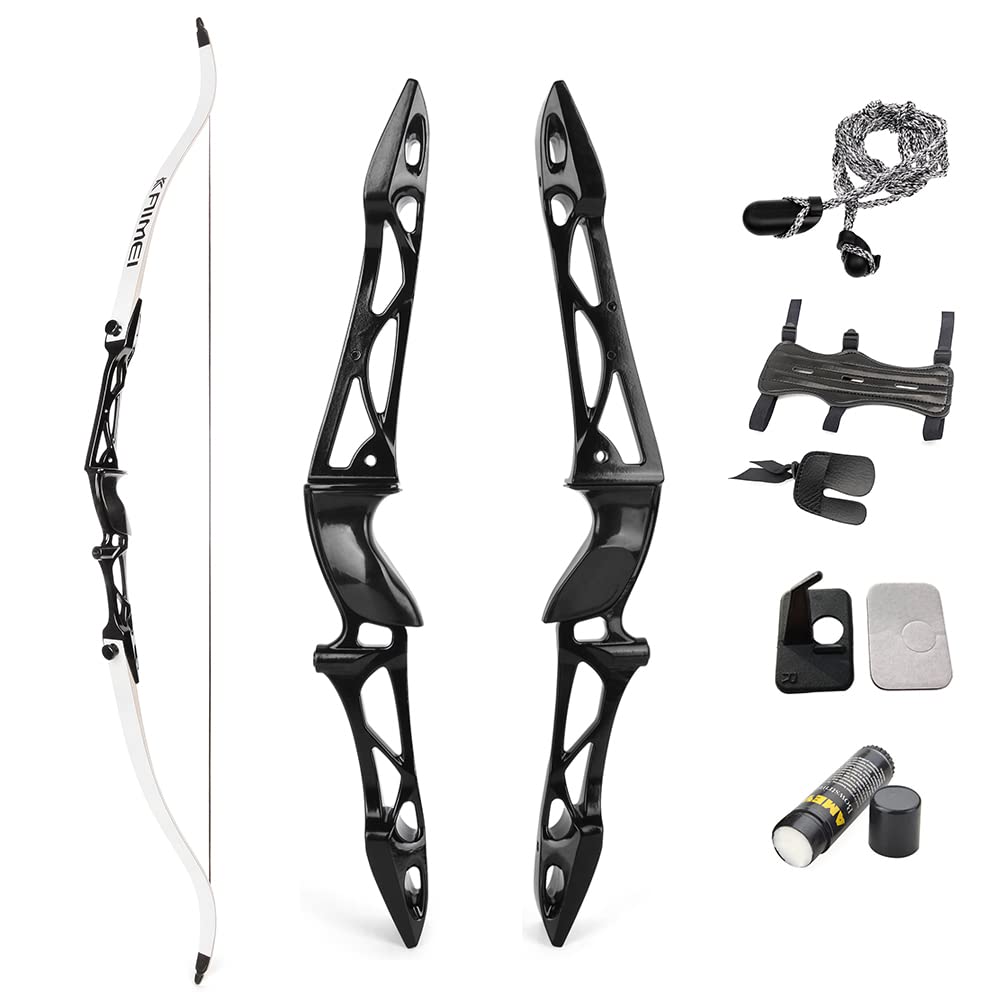 AMEYXGS Bogenschießen Takedown Recurve Bogen Set 66" 68" 70" Langbogen 12-40 lbs Sportbogen Jagdbogen Erwachsener Bogen Outdoor Zielübungen