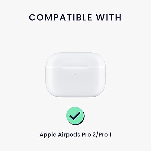 Miniatura 2 de kwmobile Funda de auriculares intrauditivos para Apple Airpods Pro 2  Pro 1 - Funda protectora a prueba de golpes para auriculares con llavero -