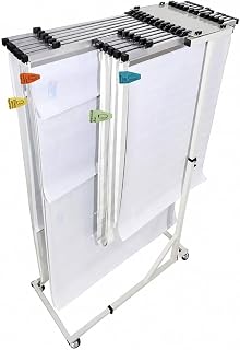 Mobile Blueprint Storage Rack for A0-A3 Engineering Drawings 6A2Clamps