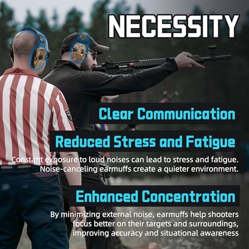 Image of ZOHAN EM054 Electronic Ear Protection for Shooting Range with Sound Amplification Noise Reduction, Ear Muffs for Gun Range