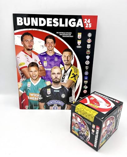 manuelkant Leeres Album + Box mit 50 Tüten zum Sammeln von Karten Bundesliga Österreich 2024 2025