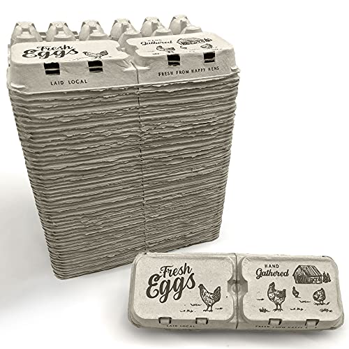 Mezza dozzina di uova di cartone - dozzine di lattine divise in mezza dozzina di dimensioni - ogni scatola contiene 6 o 12 uova extra large Small, Medium, Large, X-Large Naturale