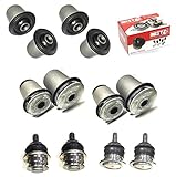 12 Front Upper Lower Control Arm Bushing + Ball Joint For 2005-2014 Hilux Vigo 2WD Low Suspension