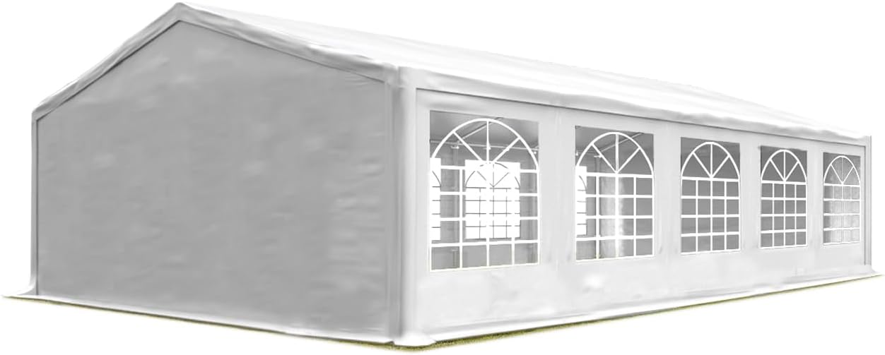 TOOLPORT Marquee 5x10 m gazebo strong PVC 600 N tarpaulin waterproof and quick set-up Partytent