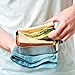 LunchBots Medium Uno Stainless Steel Sandwich Container - Open Design for Wraps - Salads or a Small Meal - Eco-Friendly - Dishwasher Safe and BPA-Free - Stainless Steel