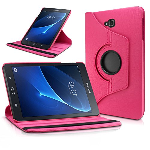 Visibee - Premium 360 Degree Rotating Stand Leather Case For Samsung Galaxy Tab A 10.1 (SM-T580 / SM-T585 Tablet) With Auto Sleep/Wake Feature - 2016 Release