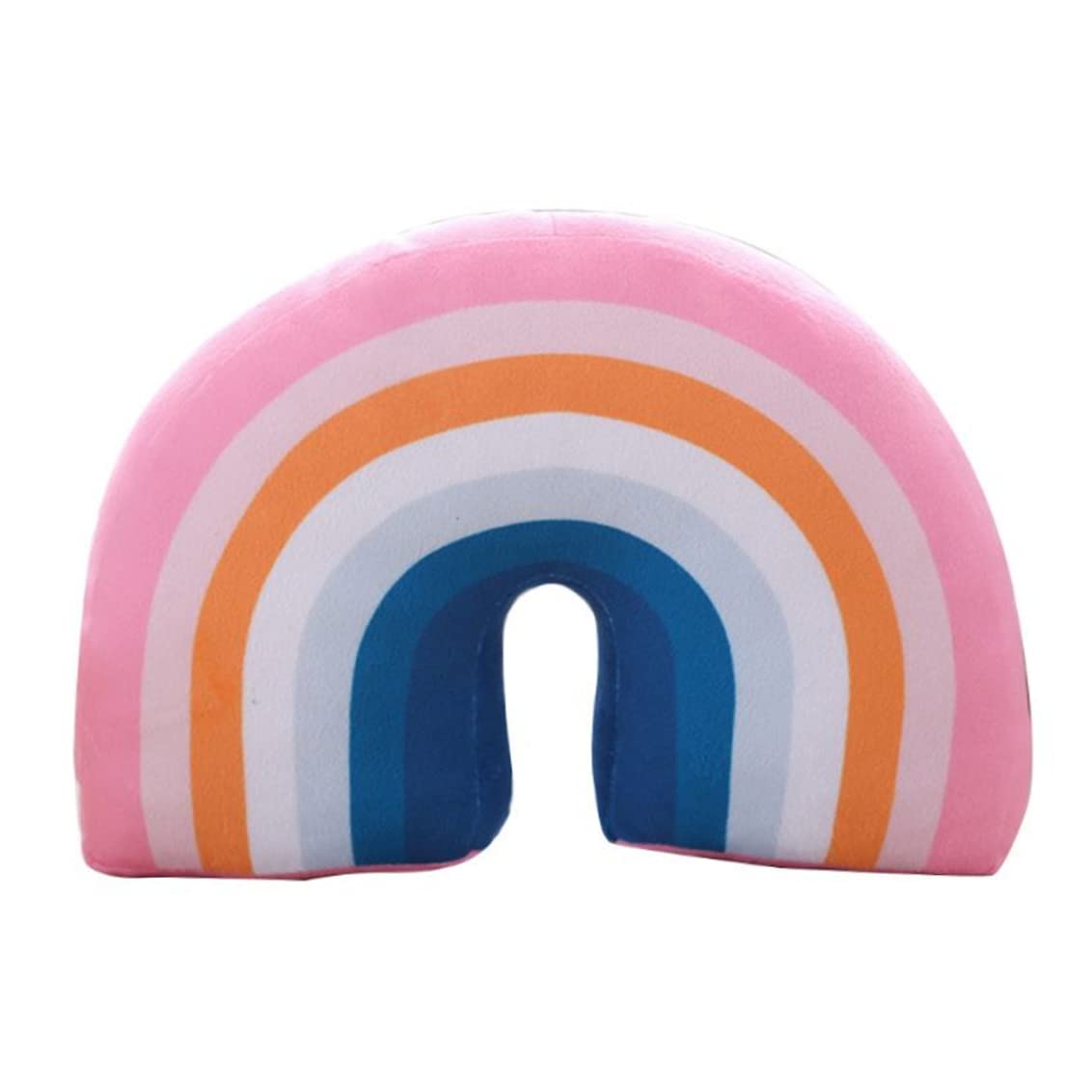 Coussin arc-en-ciel en coton PP de 35 cm pour decoration de lit et canape