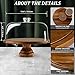 ANBOXIT Cake Stand with Dome Lid, Acacia Wood Cake Plate with Cover, Wooden Cake Display Stand with Acrylic Dome - Footed