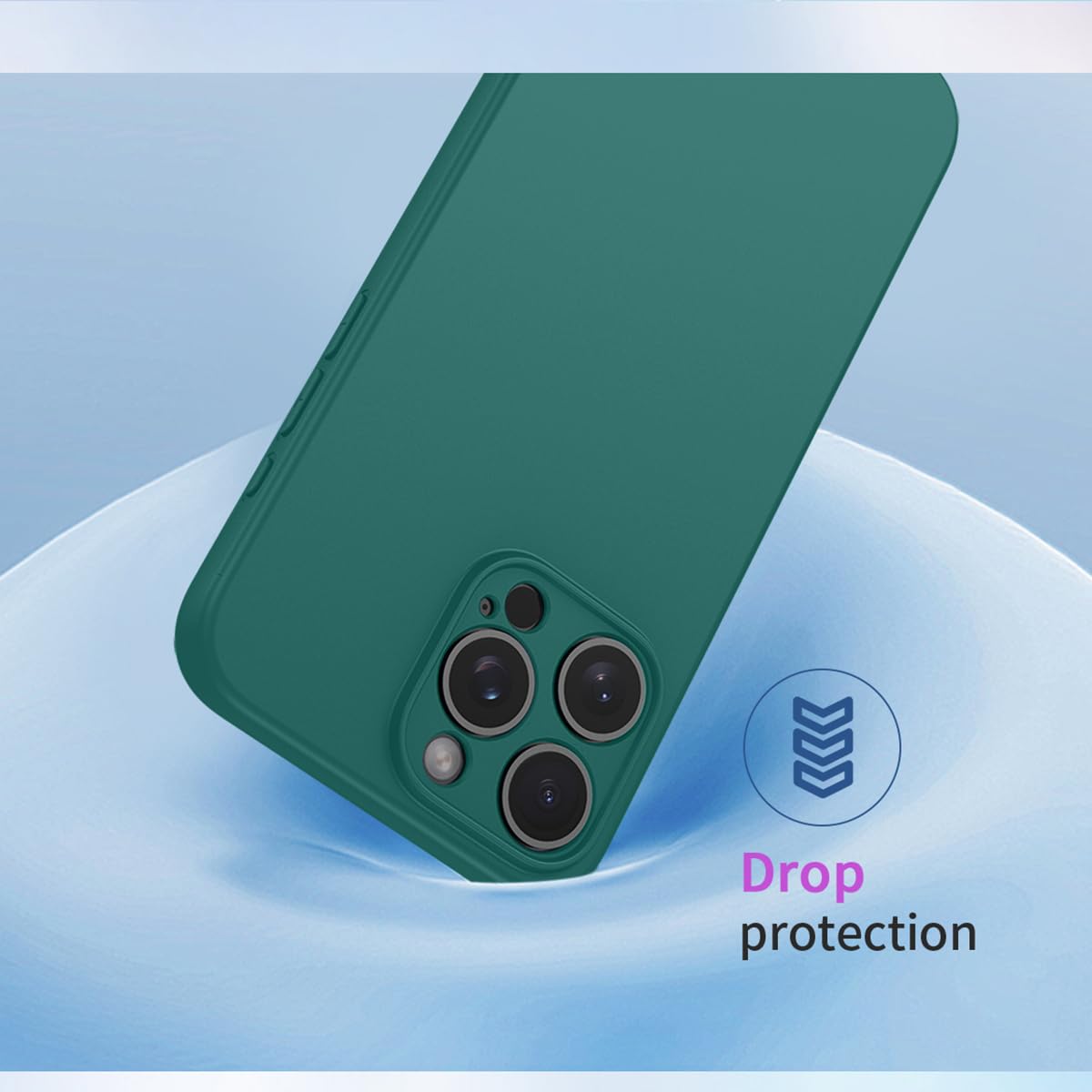 Etui na Motorola Edge 50 Neo, Miękkie TPU Płynny Silikon Etui Ochronne, Ultra-cienkie Odporne na Wstrząsy, Anti-Fall, Smukłe Wszechstronne Zabezpieczenie Etui na Telefon, Ciemnozielone
