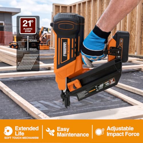 Freeman 20V 21-Degree Framing Nailer Kit