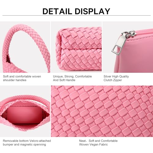 Image of Shoulder Hobo Bags for Women,Summer Beach and Travel Mini Cute Tote Bag,Soft Vegan Leather Underarm Purse for Daily | Soft Underarm Bags