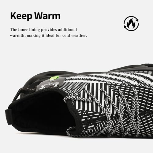 Men Winter Warm Sneakers Waterproof Non Slip Leisure Shoes for Indoor and Outdoor Sports Fitness Travel with Artificial Fluff Fleece Lining3