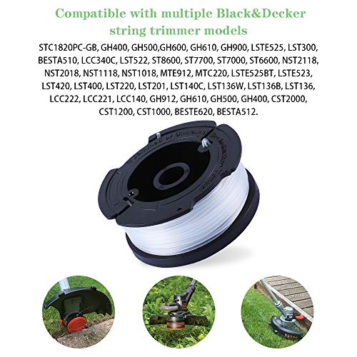Bobine pour débroussailleuse Black & Decker avec fils Reflex et capuchons - 3
