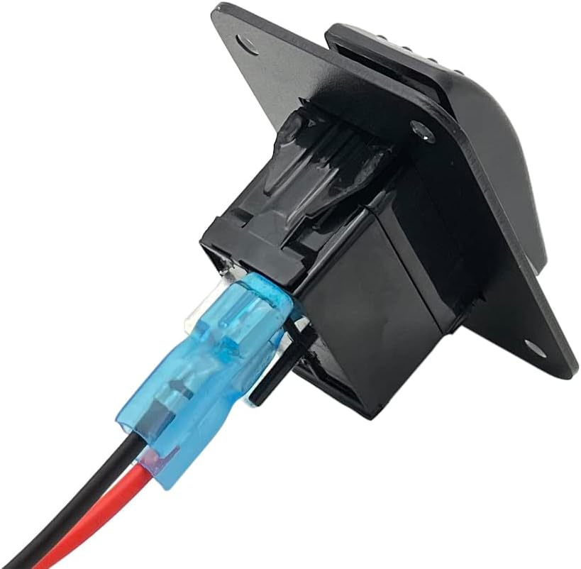 3 Way 20A Rocker Bilge Pump Switch Panel 12V 24V 4Pin SPDT Auto/Off/Manual Waterproof with LED Light for Cars Vehicles Marine Boats Trucks RVs Off-Road Camper