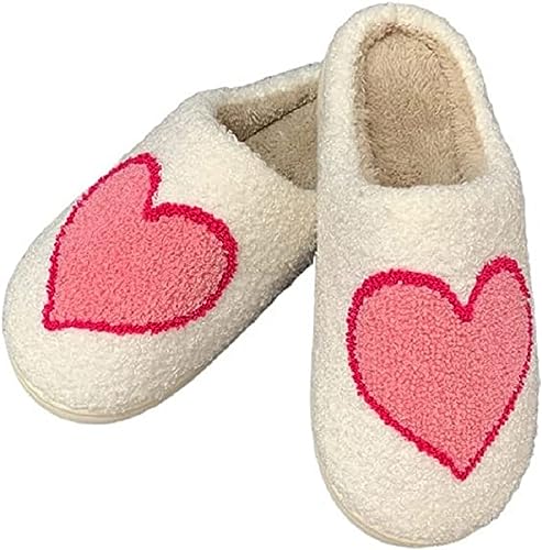 Image of LNERIP Animal Slippers Fruit Slippers Plant Slippers Various Cartoon Patterns Fluffy Soft Memory Foam Retro Indoor Outdoor Home Couple Shoes
