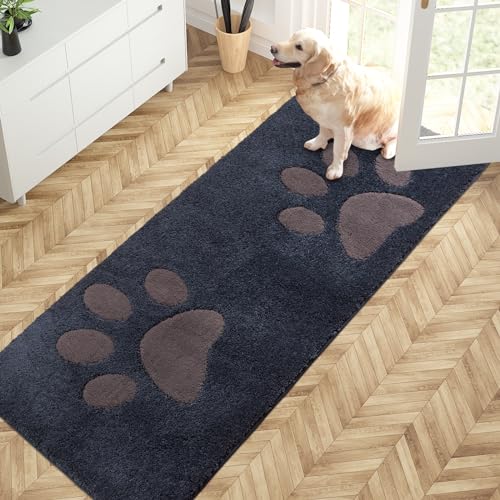 PURRUGS Hallway Runner Rug, 32" x 70", Navy Blue