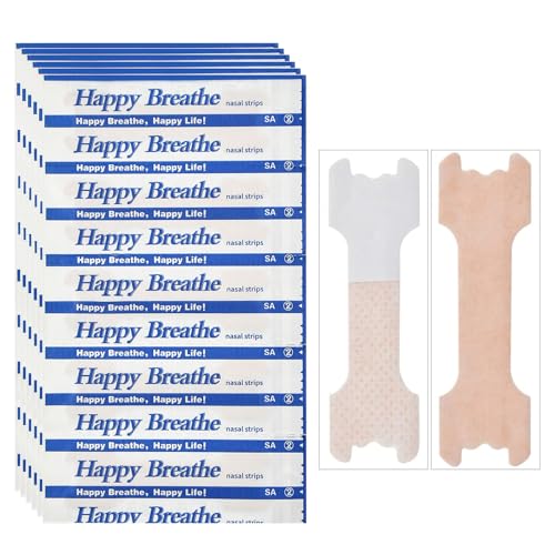 60-300Count New-Happy Nasal Strips,Nose Strips Universal Fit (66mm*19mm) (60)