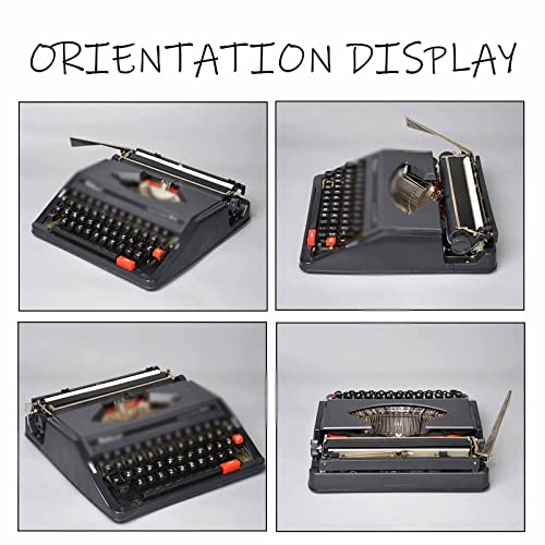 Manuelle Schreibmaschine, tragbares Retro-Design für nostalgisches Schreiberlebnis, ideal für Enthusiasten