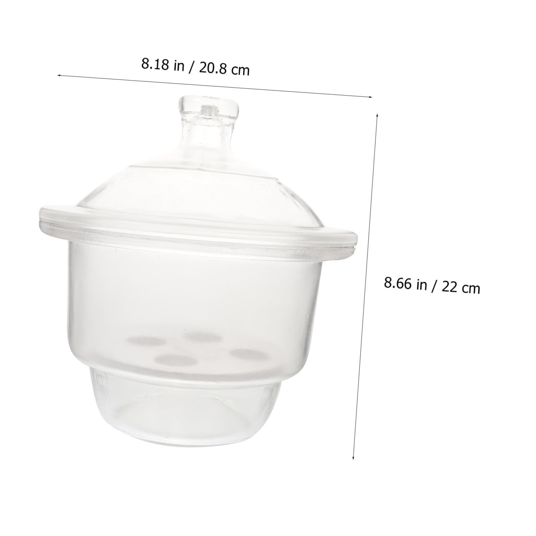 ULTECHNOVO Secadora al Vacío de Vidrio para Laboratorio 150 Mm, Botella Desecadora Química Resistencia Corrosión, Frasco Secador Durable para Uso Científico Industrial