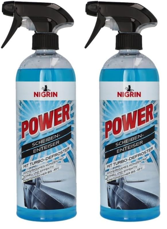 NIGRIN POWER Scheiben-Enteiser 750ml, Turbo, Hochwirksames...