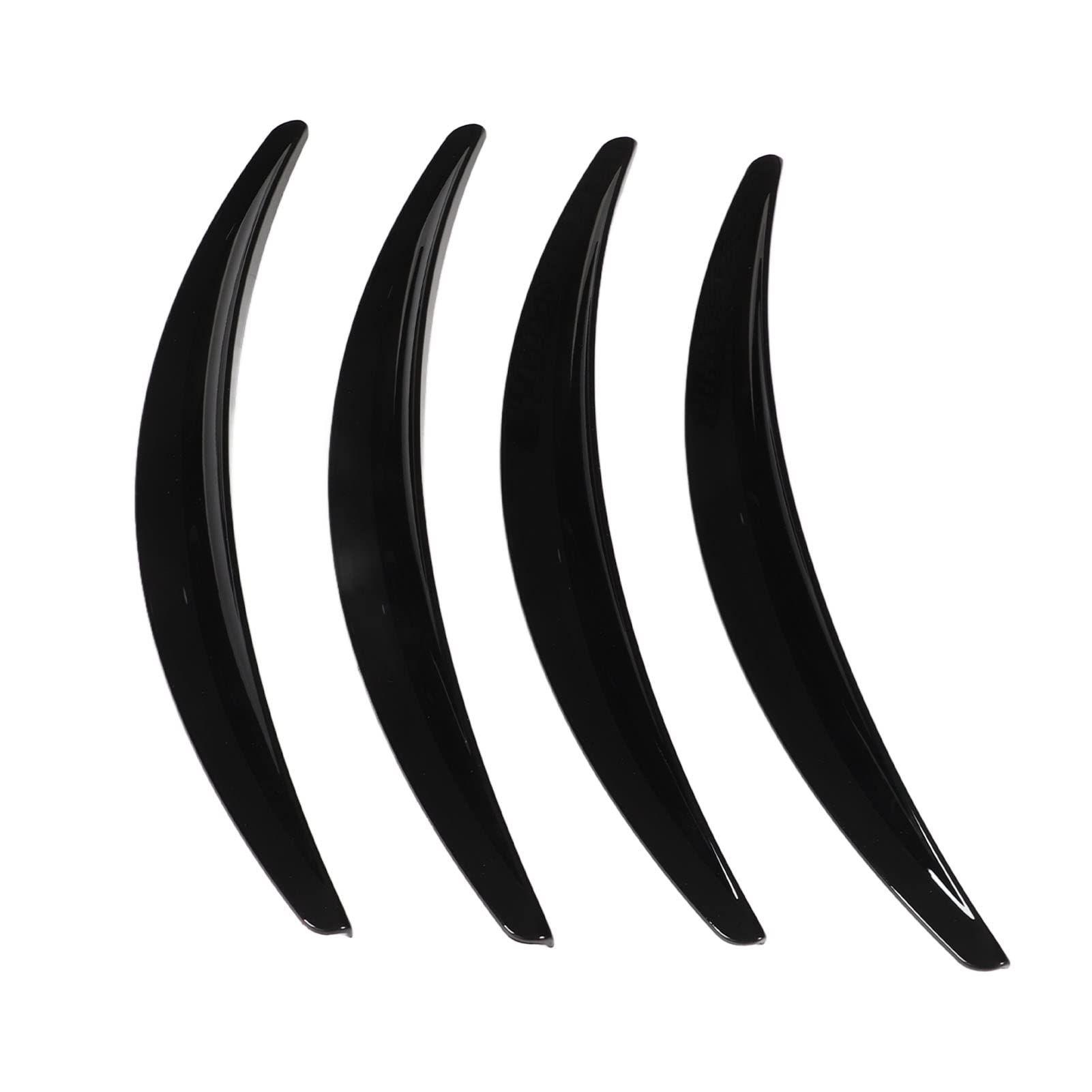 Soraz Car Splash Guards, Scratch Resistant Adhesive Installation 4PCS Wheel Flares Exquisite Appearance for Vehicle (Baked Black)