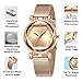 Imagen de CIVO Relojes de Pulsera para Mujeres Oro Rosa Acero Inoxidable Impermeable Relojes Mujer Impermeable Minimalista Moda Vestir Negocio Casual Reloj de Cuarzo