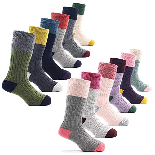 Calcetines de lana para niños, cálidos, térmicos, para invierno, 6 unidades -...