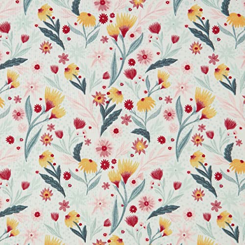 Chanasya Spring Bloom Floral Printed Queen Bed Sheet Set 4-Piece - Ultra Soft Colorful Flower Print - 1 Flat Sheet 1 Fitted Sheet And 2 Pillowcases - Wrinkle Stain Resistant Microfiber Sheets #TOP4