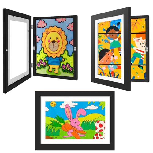 NEUERMOND 3 Pack Kids Artwork Frames 10x12.5 Inch...