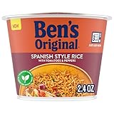 BEN'S ORIGINAL Spanish Style Rice Single Serve Cup, Snack or Side, Microwave in 3.5 Minutes, 2.4 oz (Pack of 8)
