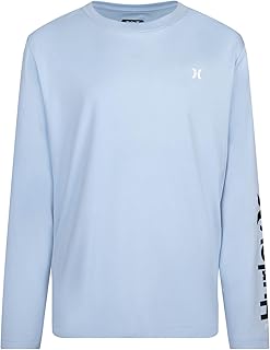 Hurley Boys' Long Sleeve UPF 50+ Rash Guard Swim Shirt