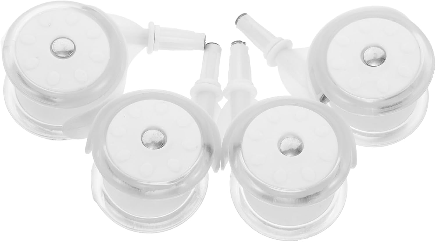 DOITOOL Baby Walker Replacement Wheels 4-Pack Universal Plastic Casters 3.54X2.36 Inches Smooth Rolling Mobility Aid Parts Compatible with Walkers and Strollers