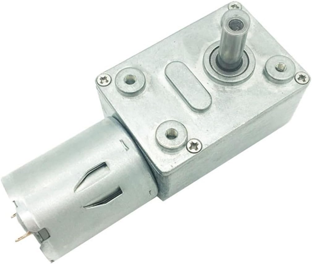 LLBOGRGGN ウォームギア電子スターター減速機DC高トルク電子スターターメタルギアセルフロックパッケージD 6V 40rpm