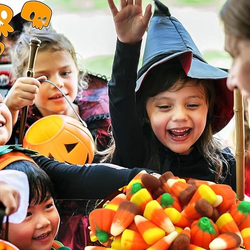 3 Flavor Variety Pack, Candy Corn (1.5 lbs), Autumn Mix (1 lb), Jelly Pumpkins (1 lb), Total 3.5 Lbs, Individually Wrapped, Festive Gift Tower