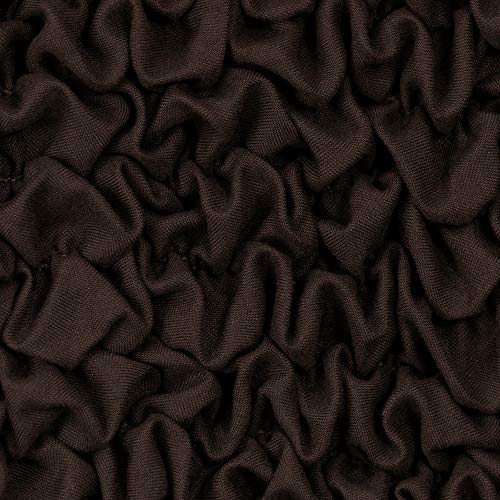 PAULATO BY GA.I.CO. Sectional Couch Cover - Chaise L-Shape Sofa Slipcover - Washable Corner Couch Covers - 1-Piece Form Fit Stretch Cover - Microfibra Collection - Dark Brown (Left-Facing Chaise) - Thumbnail 7