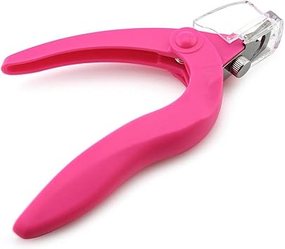 Acrylic Tip Cutter Professional Nail Art Edge Cutter Acrylic UV Gel Fake Nail Tips Clipper False Nail Cutter Manicure Tool Pink