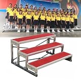 3-Level Portable Choral Risers with Carpet