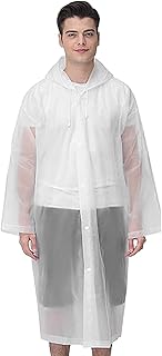 2pcs Rain Poncho Raincoats For Adults, Reusable Rain Jacket Rainwear With Hoods And Sleeves, Compressed Portable Raincoat Waterproof Lightweight Ponchos For Cycling Running Jacket Rafting113cm