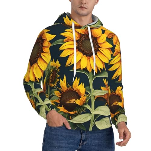 Sweat à capuche chaud homme fleur sauvage : doublure thermique isolante