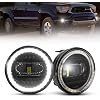 BUNKER INDUST LED Fog Light with Daytime Running Lights for Tacoma 2005-2011/ Solara 2004-2006/ Tundra 2007-2012, Bumper Driving DRL Fog Lamp Assembly Kit