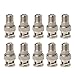 Produktbild LDA frische 10 Stück  Set Bnc-Stecker auf F-Buchse Jack Coax Connector Adapter für CCTV-Kamera Zoll Gewinde Adapter Silber Ton