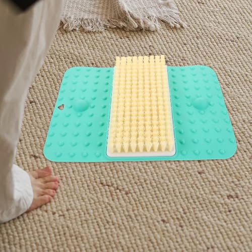 Tapis de massage pour TPR Mipcase avec brosse exfoliante pour douche - 6