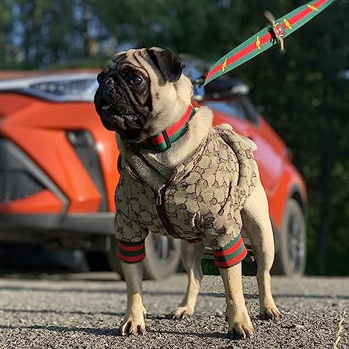 Hqrea Dog Hoodie Luxury Dog Clothes Winter Dog Jacket Classic Designer Small Dog Coats Warm Pet Dog Coat Zipper Design Easy On/Off French Bulldog Teddy Pug Puppy Clothes(Xxl) #TOP1