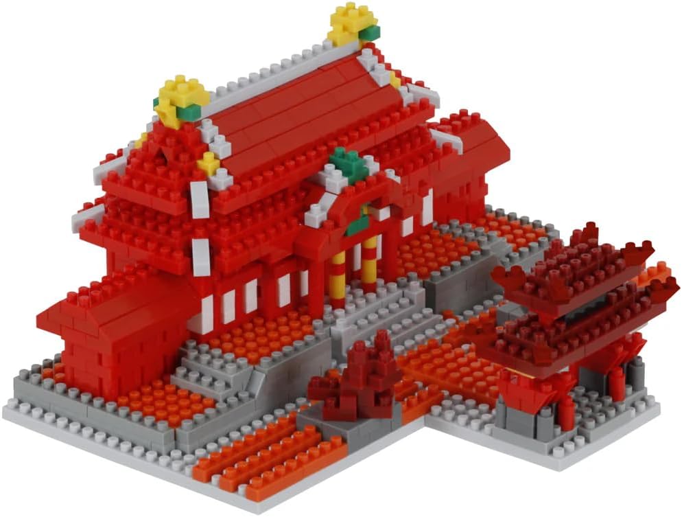 Nanoblock Shuri Castle, construction toy NBM-030, multicolored