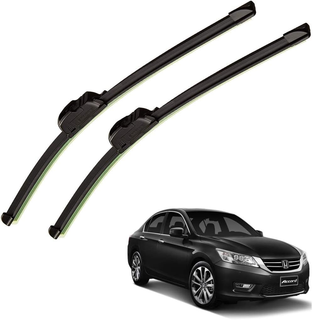 Auto Hub Car Wiper Blade Compatible with Accord Old, Windshield Car Wiper Blades Accord - Set of 2 Pcs (D-26,P-19)