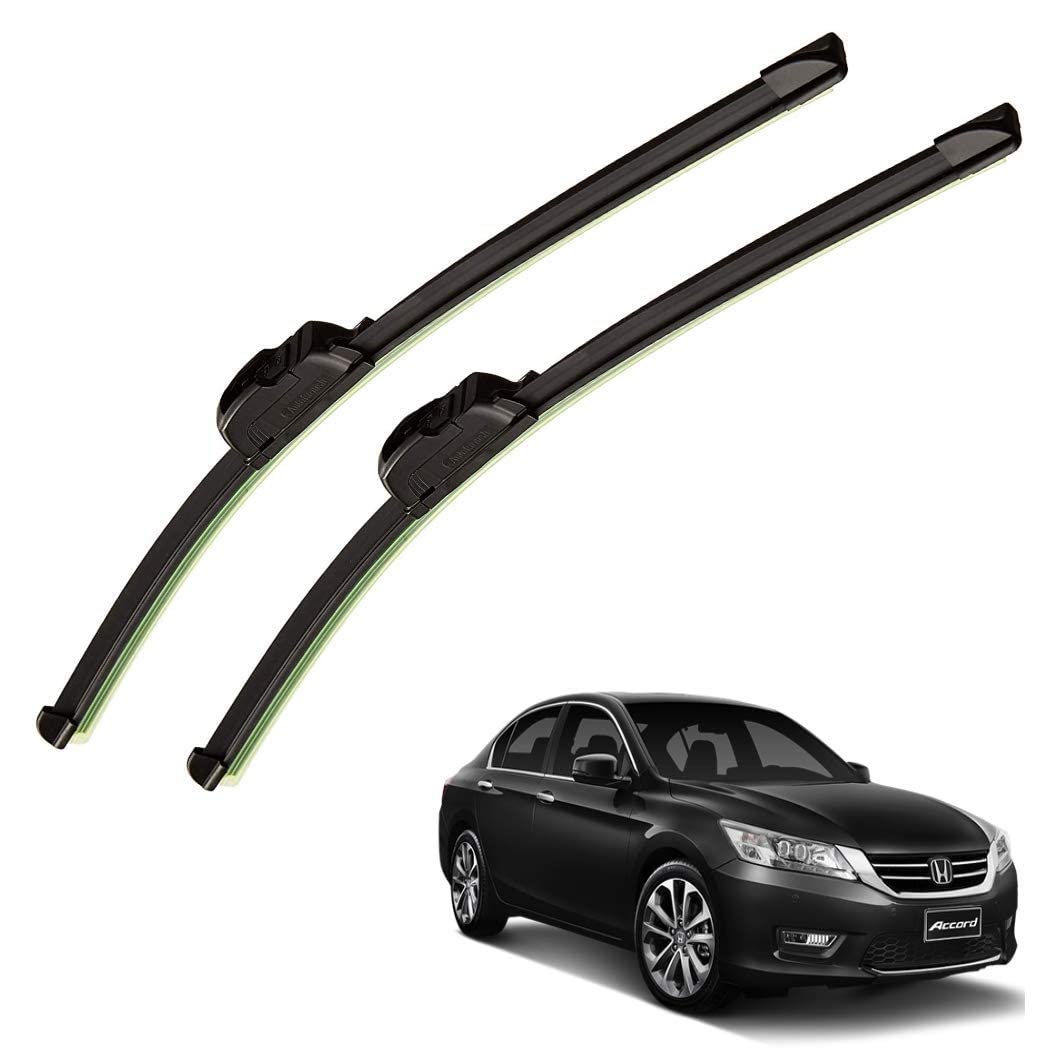 Auto Hub Car Wiper Blade Compatibility with Accord Old - Set of 2 Pcs (D-26,P-19)