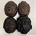 N.L.W. Human Hair toupee for men European Hair Pieces 10x8 base size fine thin HD French Lace human hair system units patch mens hair replacement prosthesis for man #1B Off Black color